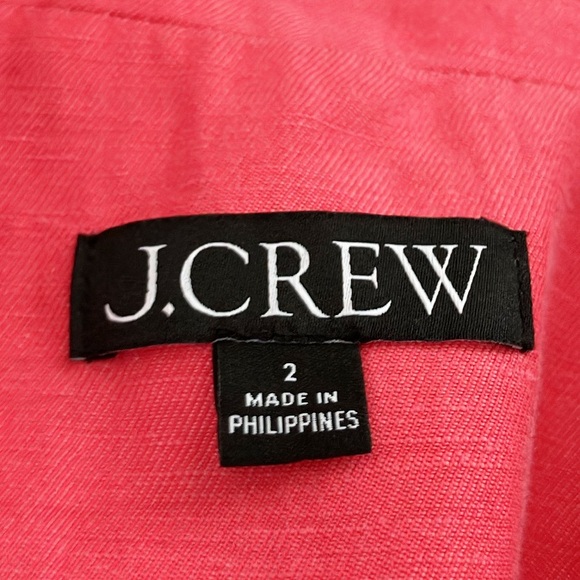 Like New J. Crew Helena Blazer in Chelsea Linen Cupro Blend, Size 2 - Picture 9 of 12